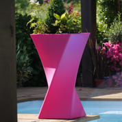 Pot Design - 55x55 x H100cm  Fuchsia